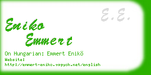 eniko emmert business card